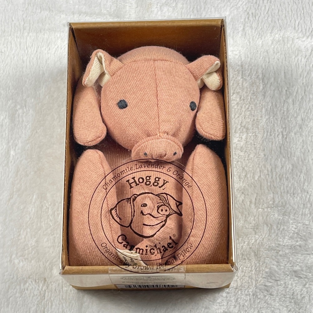Herbal Animals Hoggy Carmichael Pig Organic Cotton Lavender Herbal Eye Pillow